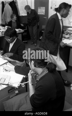 District Nurses Computer Busy nurses office Stock Photo - Alamy