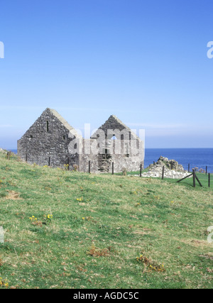 dh St Ninians chapel ISLE OF WHITHORN DUMFRIES 13th Century church ruins historic galloway ninian scotland Stock Photo