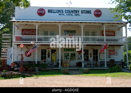 Mellon's Country Store in Mountain View, Arkansas. Stock Photo