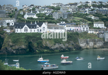 Port Gaverne harbour Cornwall Stock Photo