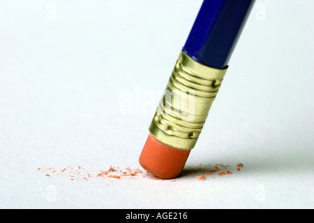 eraser at the end of a pencil rubbing on the open platter of a computer ...