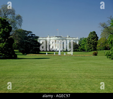 The White House in Washington DC home of the president of the United States Stock Photo