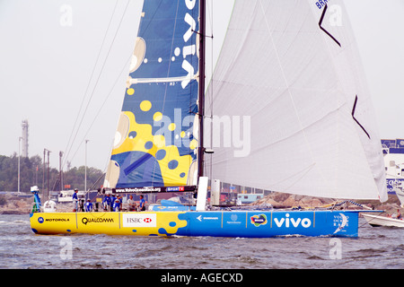 Team Brasil 1in Volvo Ocean Race 2005 / 2006 Stock Photo