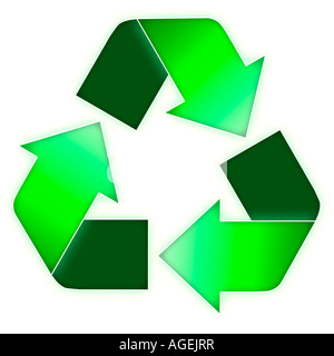 Recycling symbol Stock Photo