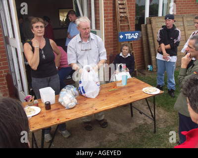 Auction of local produce Butley Flower Show Suffolk England Stock Photo