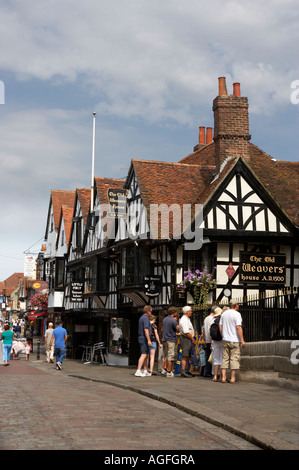 THE OLD WEAVERS HOUSE CANTERBURY KENT ENGLAND Stock Photo