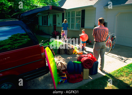 PACKING FOR VACATION Stock Photo
