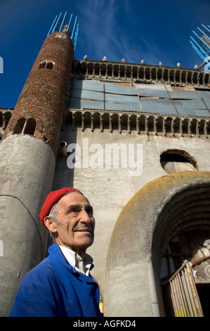 Justo Gallego Martinez has spent 42 years single handedly building his own home made cathedral  Stock Photo