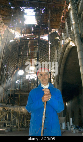 Justo Gallego Martinez has spent 42 years single handedly building his own home made cathedral  Stock Photo