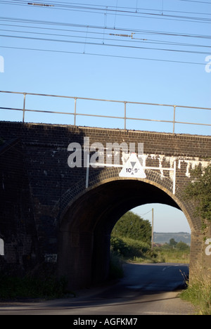 The railway bridge where on the 8th eight August 1963 the infamous Great Train Robbery took place at Sears Crossing near Cheddin Stock Photo
