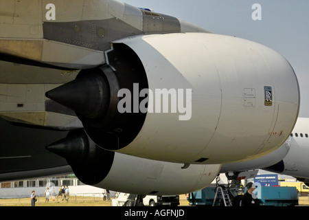 Airbus A380 engines Stock Photo