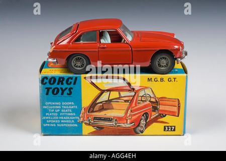 MGB GT. Corgi Diecast model no. 327 Issued in 1964 Stock Photo