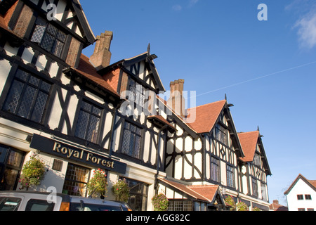 The Royal Forest formerly a Victorian hotel next to Queen Elizabeths Hunting Lodge Chingford East London GB UK Stock Photo