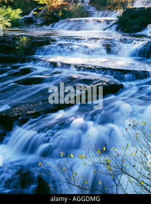 Shohola Falls In The Pocono Mountains, Pike County, Pennsylvania, USA Stock Photo