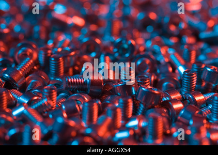 stainless steel screws Stock Photo