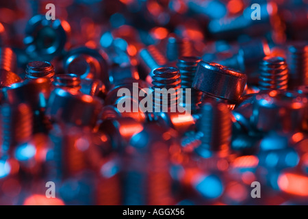 stainless steel screws Stock Photo
