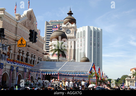 Malaysia s 50th Independence Day parade at the Merdeka Square in Kuala Lumpur Malaysia 31 August 3007 Stock Photo