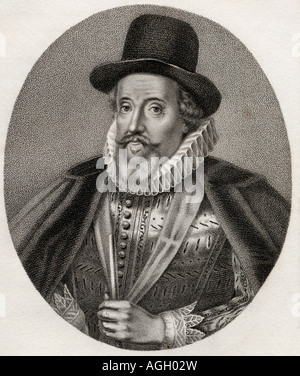 Thomas Howard, 1st Earl of Suffolk, Lord Howard of Walden, 1561 -1626. English Admiral and Knight of the Garter. Stock Photo