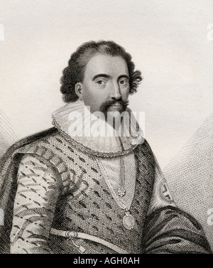 William Herbert, 3rd Earl of Pembroke, 1580 - 1630. English nobleman, politician, and courtier. Founder of Pembroke College, Oxford. Stock Photo