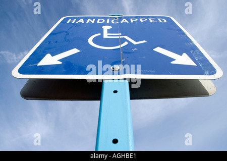 Handicapped Parking Sign Stock Photo