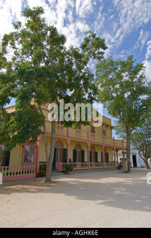 USA CALIFORNIA San Juan Bautista site of Largest Mission built 1797 Historic building on mission plaza Stock Photo