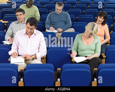Mature students in a lecture Stock Photo
