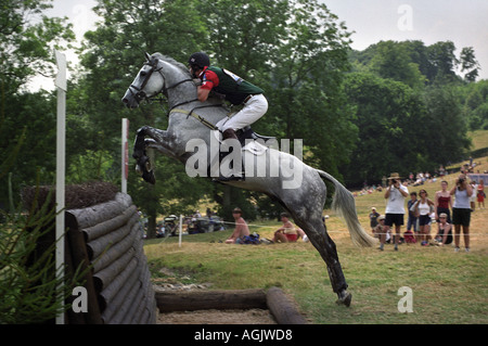 THE DOUBLEPRINT BRITISH HORSE TRIALS CHAMPIONSHIPS AT GATCOMBE PARK GLOUCESTERSHIRE UK AUG 1999 Stock Photo