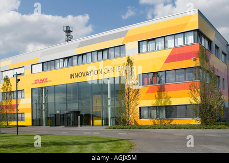 The DHL Innovation Center of the Deutsche Post World Net in Troisdorf near Bonn and Cologne Stock Photo