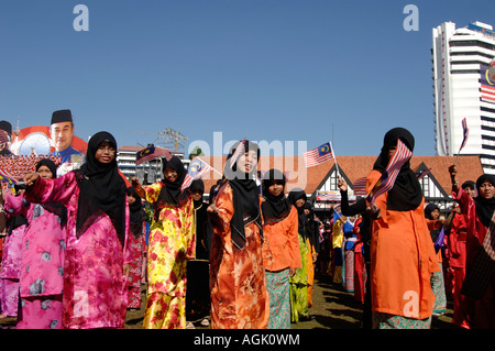 Malaysia s 50th Independence Day parade at the Merdeka Square in Kuala Lumpur Malaysia 31 August 3007 Stock Photo