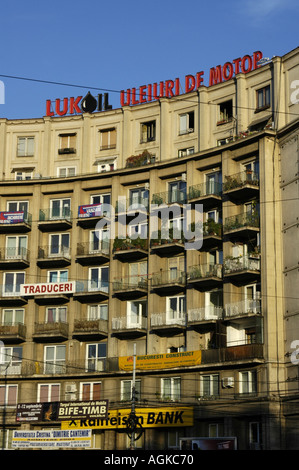 Bucuresti, Piata Romana, Lukoil Stock Photo