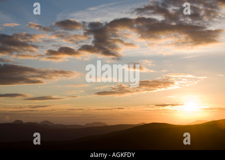 Red Screes In Sunset From Todd Crag in the Lake District national park ...
