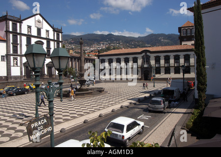 Church of Sao Joao Evangelista and Town Hall Funchal Madeira Portugal EU Europe Stock Photo