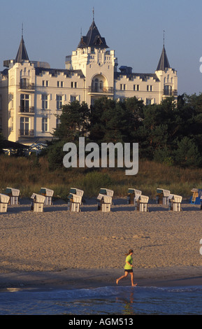 Palace Hotel, Zinnowitz, Usedom Island, Mecklenburg Western Pomerania, Germany Stock Photo