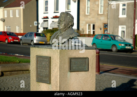 Memorial Bust Of John Logie Baird Inventor Of Television In Helensburgh ...