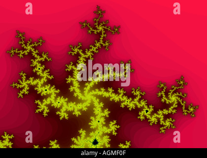 Representation of Mandelbrot Set Detail Stock Photo