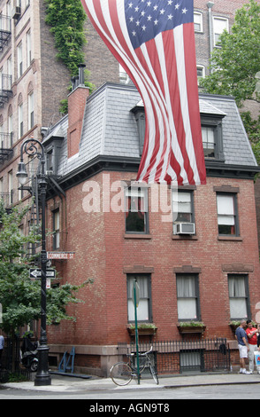 Old brick building in Greenwich Village NYC Stock Photo