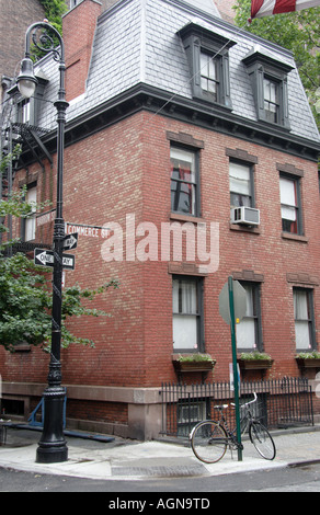 Old brick building in Greenwich Village NYC Stock Photo