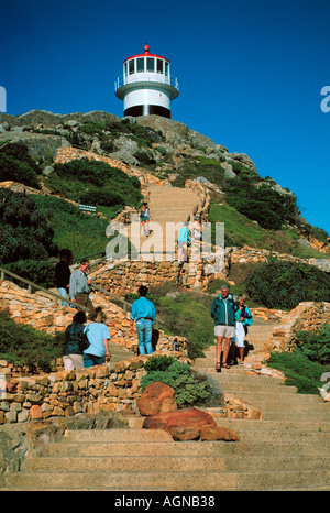 Lighthouse at Cape Horn South Africa the most southern point of Africa Stock Photo