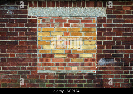 Bricked up window Stock Photo