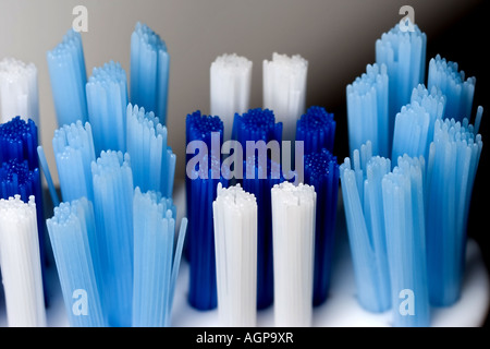 extreme macro magnification of a toothbrush Stock Photo - Alamy