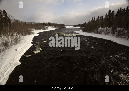 Otter Rapids on the Churchill River Stock Photo