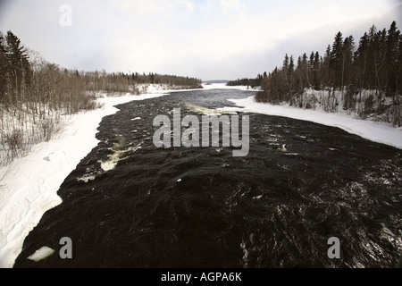 Otter Rapids on the Churchill River Stock Photo