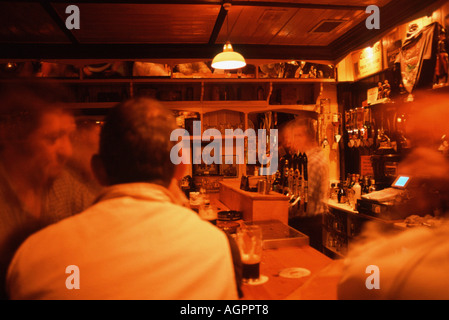 Guests in Pub / Gaeste in Lokal Stock Photo