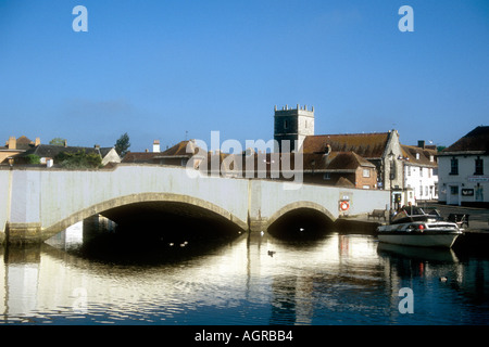 The quay on the River Frome at Wareham in Dorset England UK Stock Photo