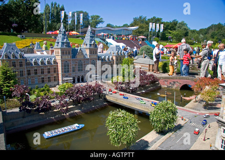 The miniature city Madurodam at The Hague in the province of South Holland Netherlands Stock Photo