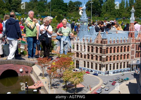 The miniature city Madurodam at The Hague in the province of South Holland Netherlands Stock Photo