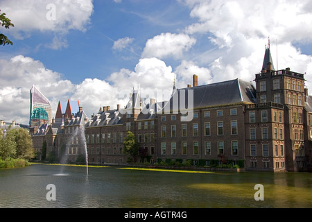 The Binnenhof government buildings at The Hague in the province of South Holland Netherlands Stock Photo