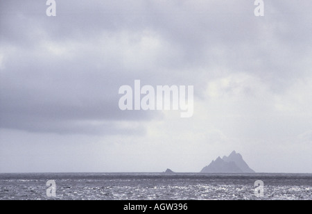 View To The Skellig Islands From Kerry Coast Ireland Stock Photo