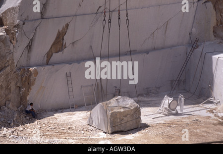 Carrara Marble Quarry Tuscany Italy Stock Photo