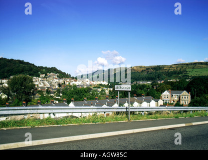 abercynon road sign near pontypridd south wales valleys Stock Photo - Alamy